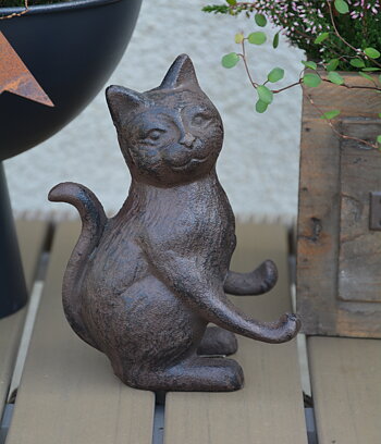 Katt i gjutjärn 16 cm