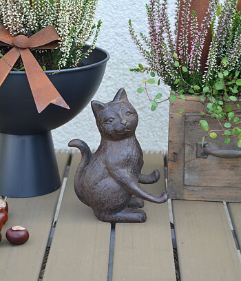Katt i gjutjärn 16 cm
