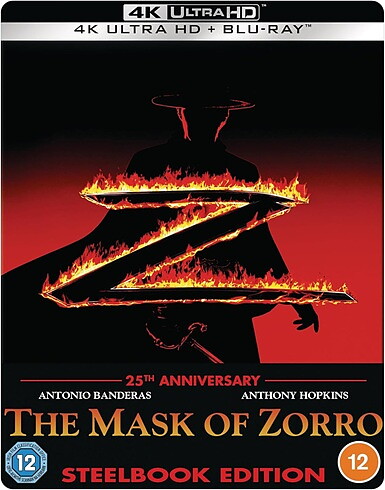 Mask Of Zorro: 25th Anniversary - Limited Edition Steelbook (BLU-RAY 4K ULTRA HD + BLU-RAY)