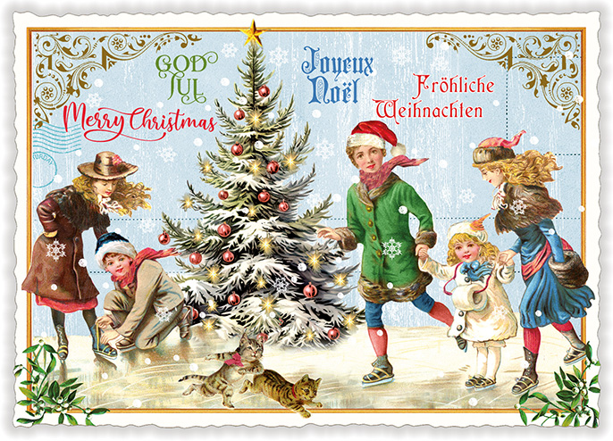 Christmas on Ice Christmas, Postcard