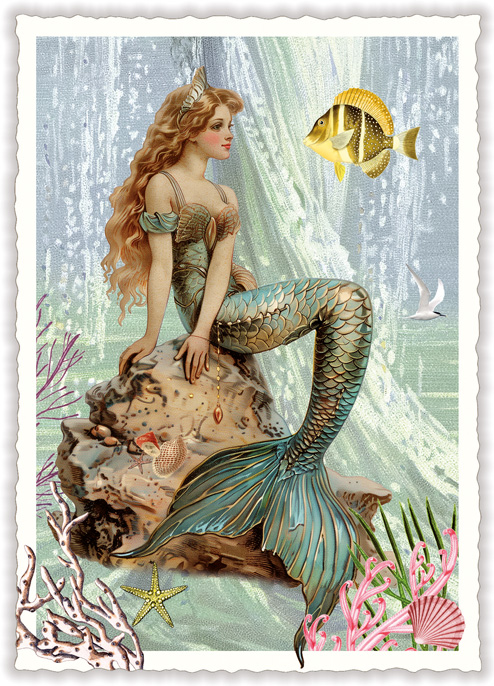 Mermaid, Postcard