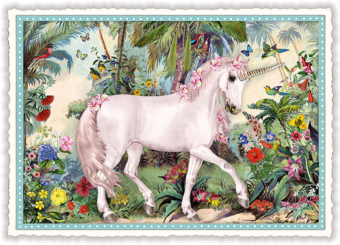 Unicorn, Postcard