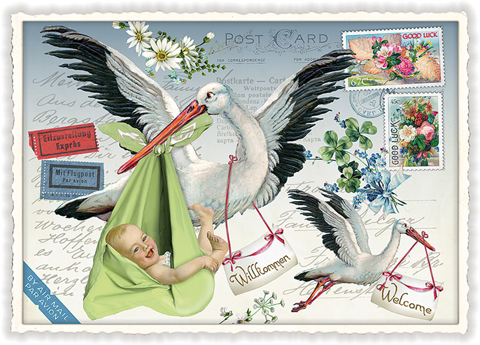 Baby, Postcard