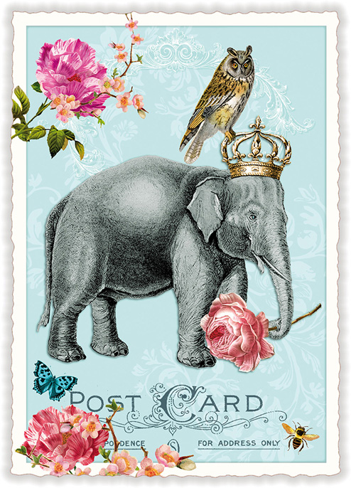 Elephant, Postcard