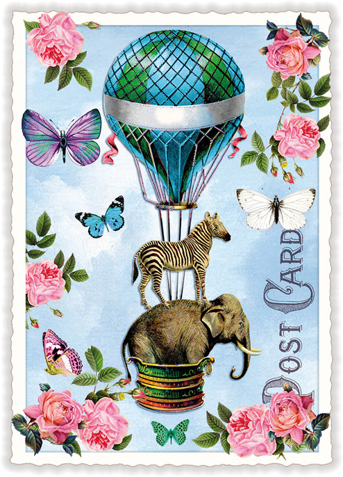 Balloon, Postcard