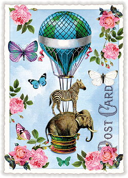 Balloon, Postcard