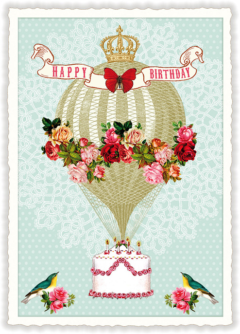 Birthday Balloon Postcard