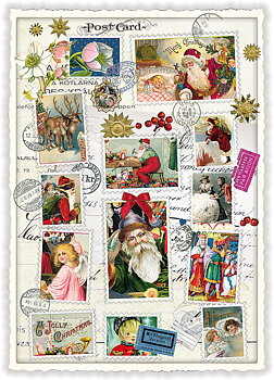Christmas Collage Christmas Postcard