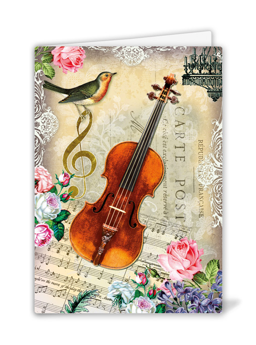 Violin, Greeting Card