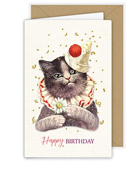 Cat with Hat, Greeting Card
