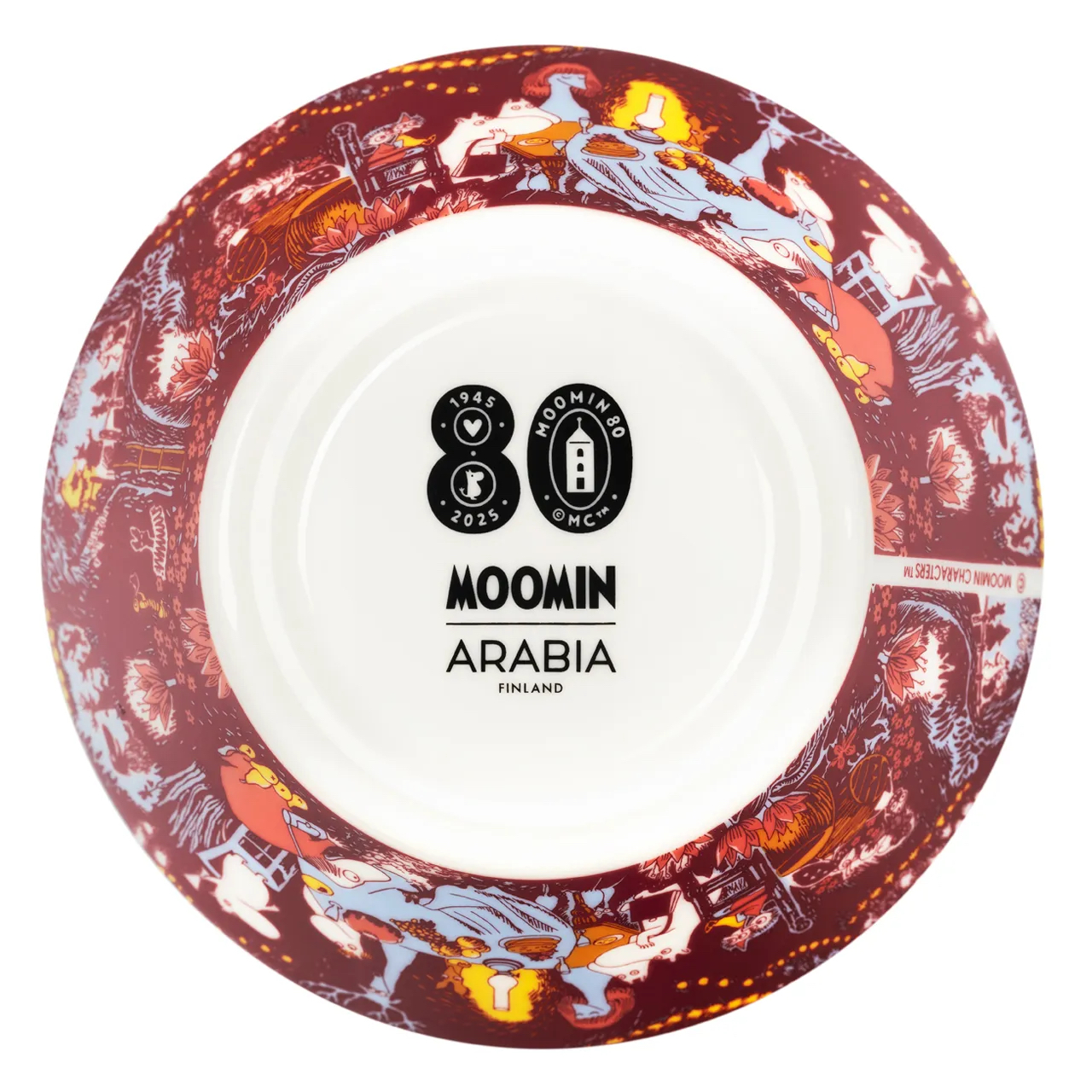 Arabia Muminskål - Festliga stunder 2025 (Moomin 80 stämpel i botten) - 3