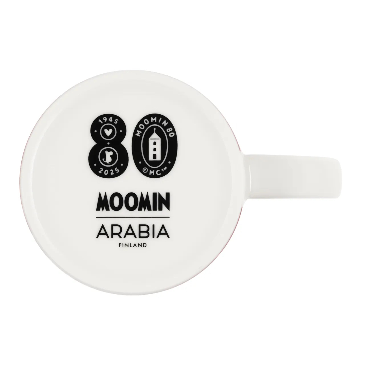 Arabia Muminmugg 30 cl - Festliga stunder 2025 (Moomin 80 stämpel i botten) - 3
