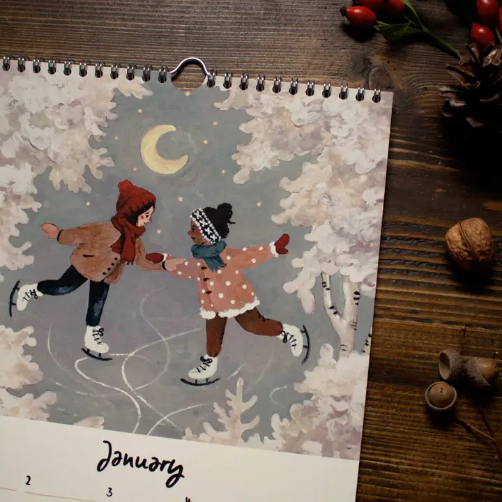 Everyday Magic | Evig, Födelsedag Väggkalender - Sarah Leukhardt Studiosatsch