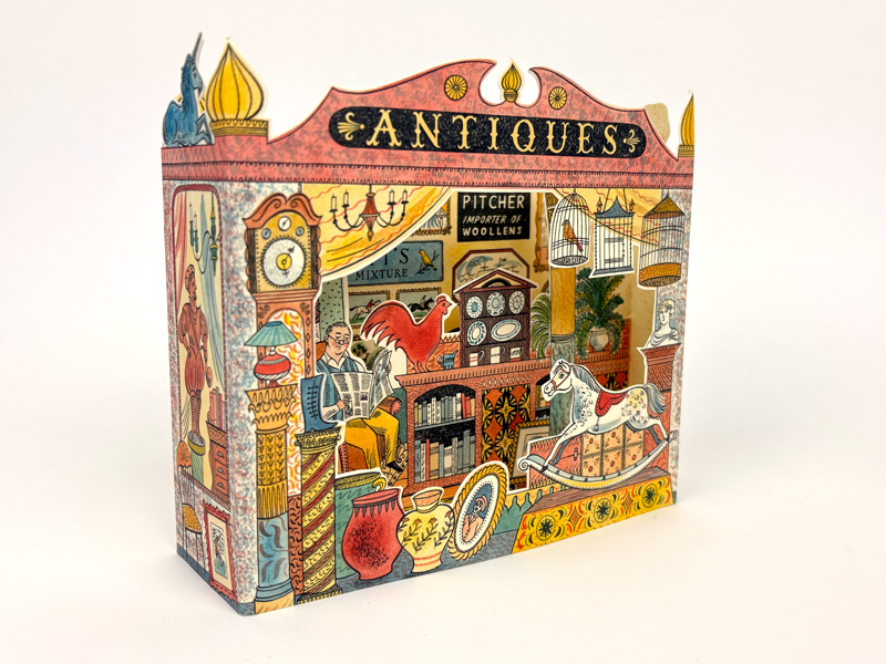 Antiques Shop 3D Card by Emily Sutton - 2