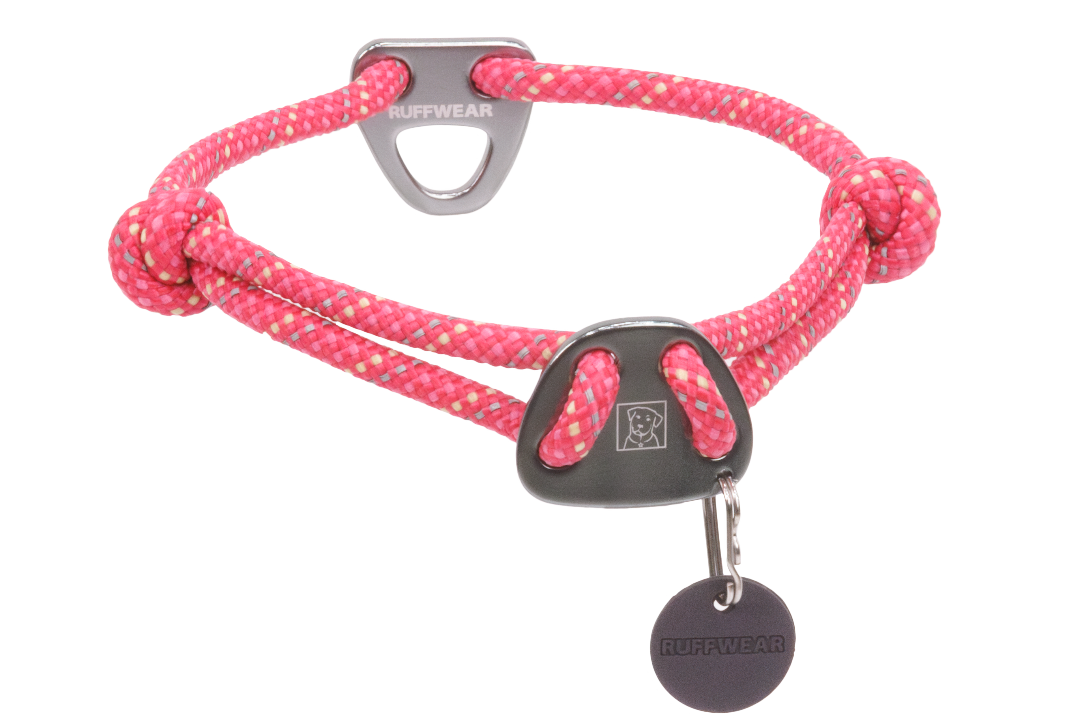 Ruffwear Knot-a-Collar Rope Hundhalsband - Fireweed Pink (51-66 cm)