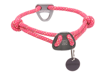 Ruffwear Knot-a-Collar Rope Dog Collar - Fireweed Pink