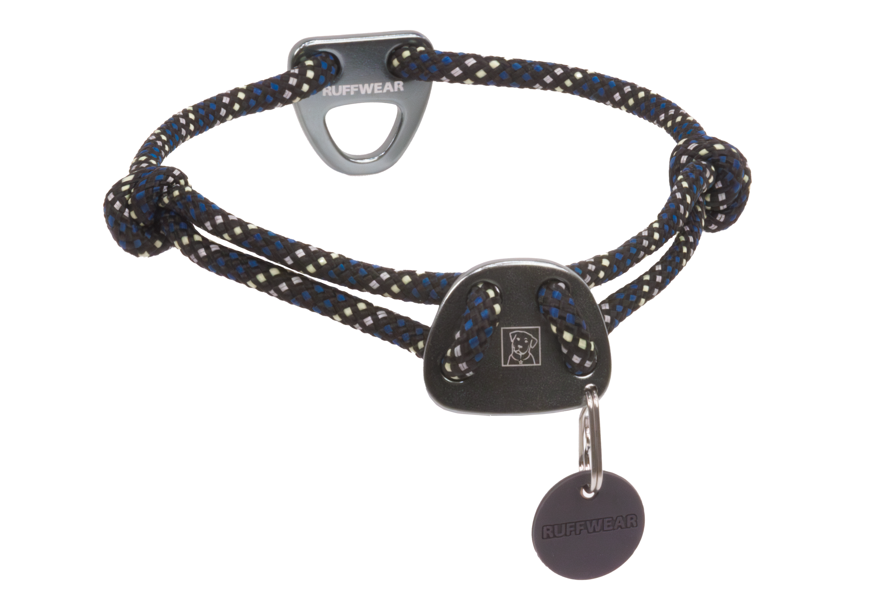 Ruffwear Knot-a-Collar Rope Hundhalsband - Obsidian Black (36-51 cm)