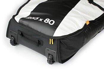 Unifiber Double Pro Boardbag 255 x 80 with XL Wheels