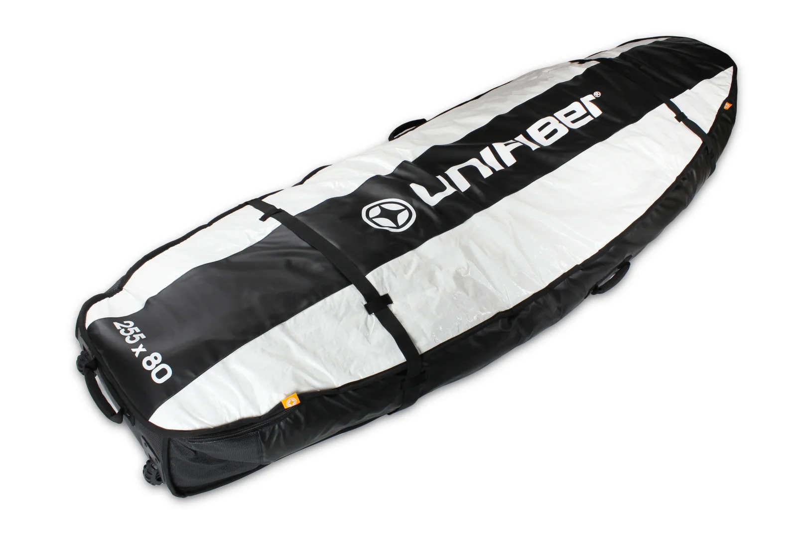 Unifiber Double Pro Boardbag 255 x 80 with XL Wheels