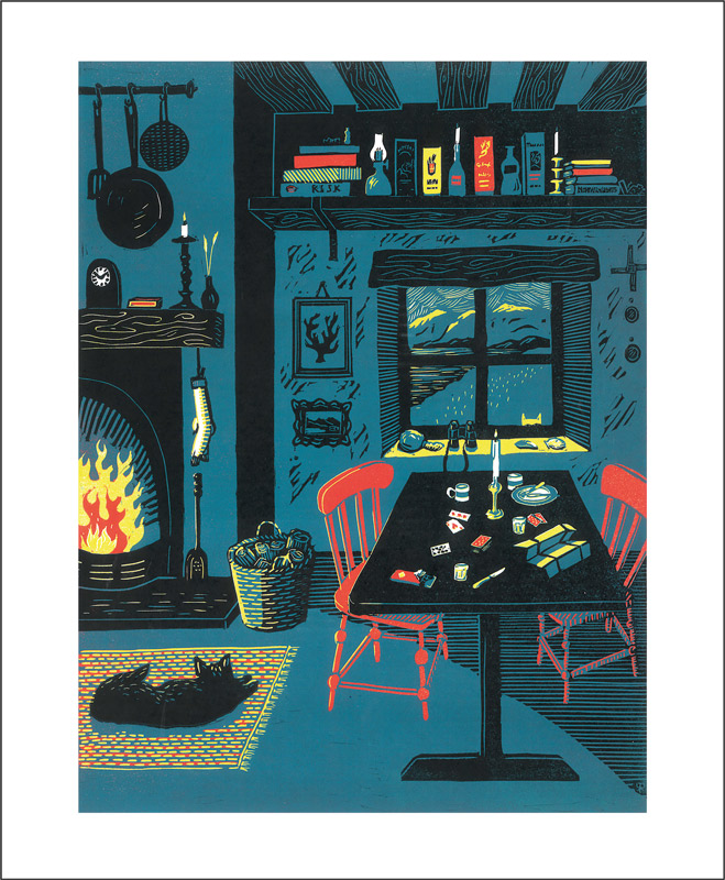 Ten Past Ten by Rosanna Reade,  Greeting card