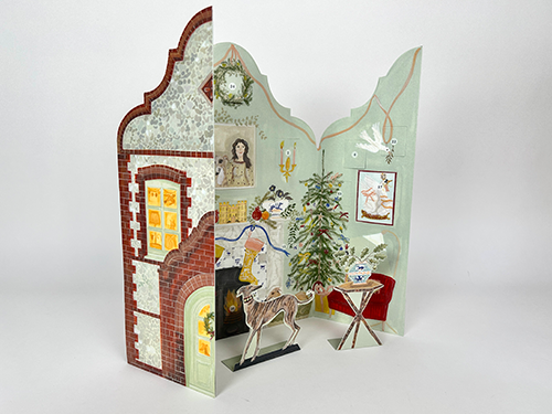 Festive Dutch Gable by Polly Fern, Advent Calendar - 2