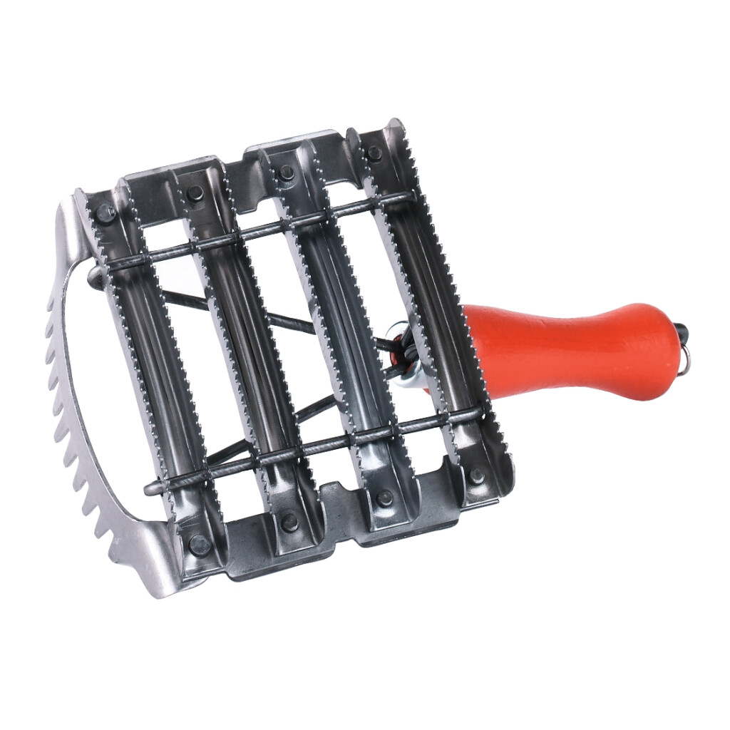 Metal Sweat Scraper with Wooden Handle