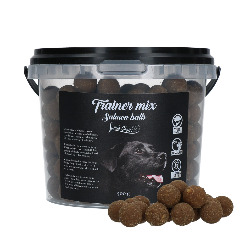 Luna's Choice Trainer Mix Salmon Balls Glutenfritt Hundgodis - 500g