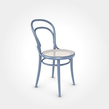 TON 14 stol steam blue, rottingsits