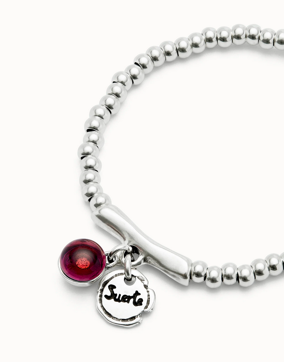 Pärlstreck Armband med Muranoglas Lycka - 5