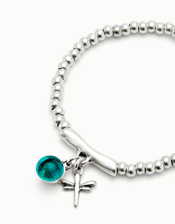 Pärlsträckt Armband Murano-glas Trollslända - 5