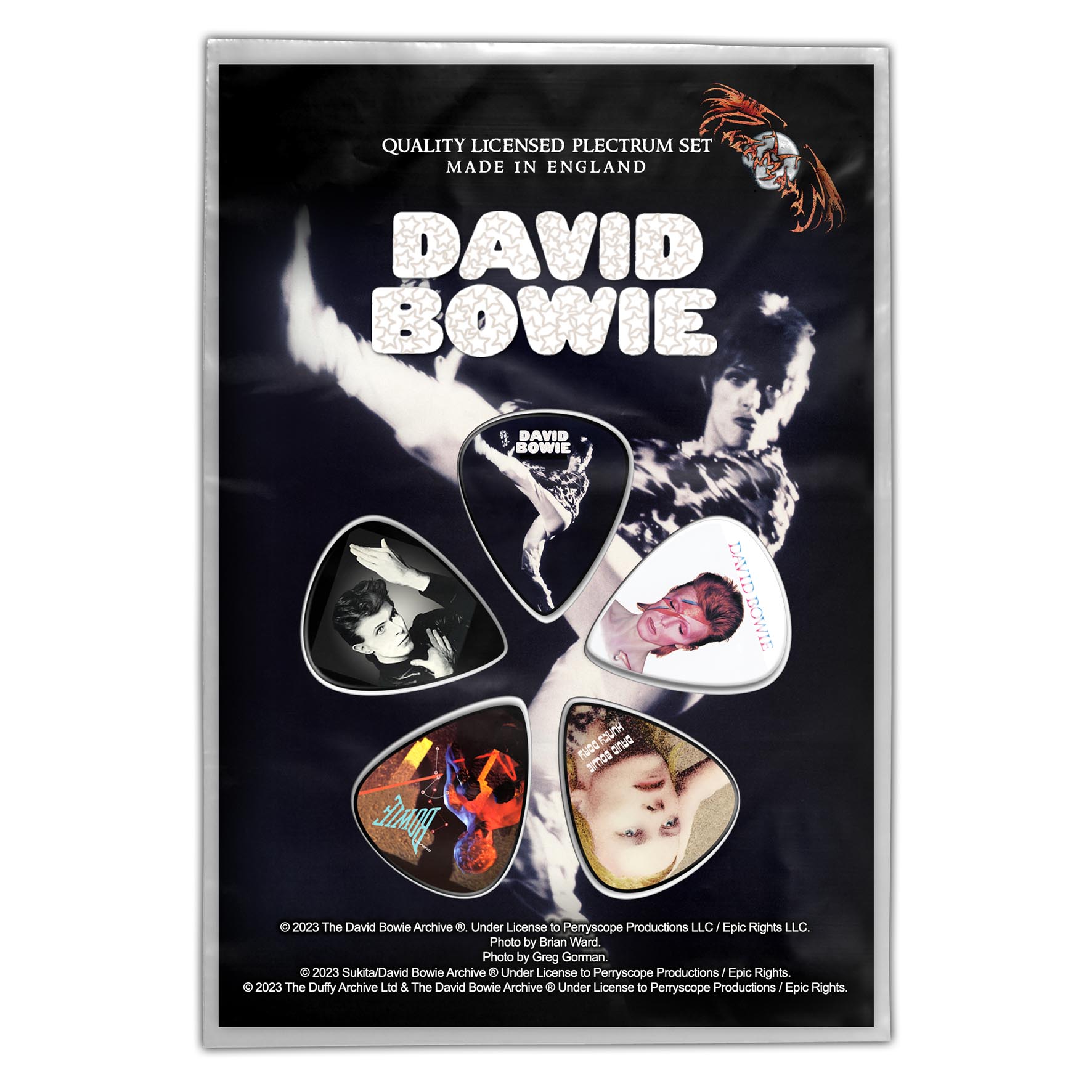 David Bowie The Man Who Sold The World 5 Pack Guitar Picks