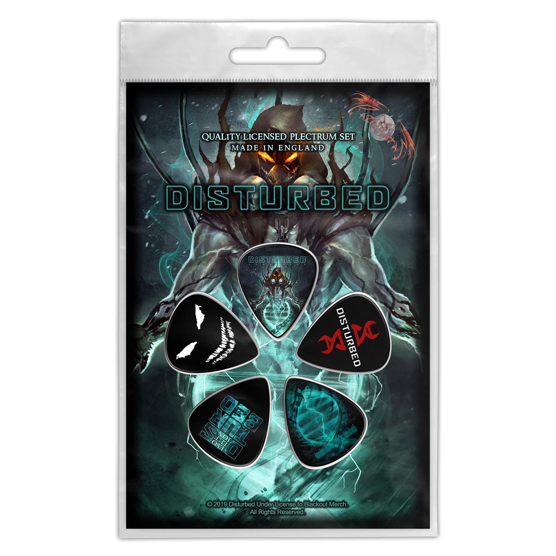 Disturbed Evolution 5 Pack Guitar Picks