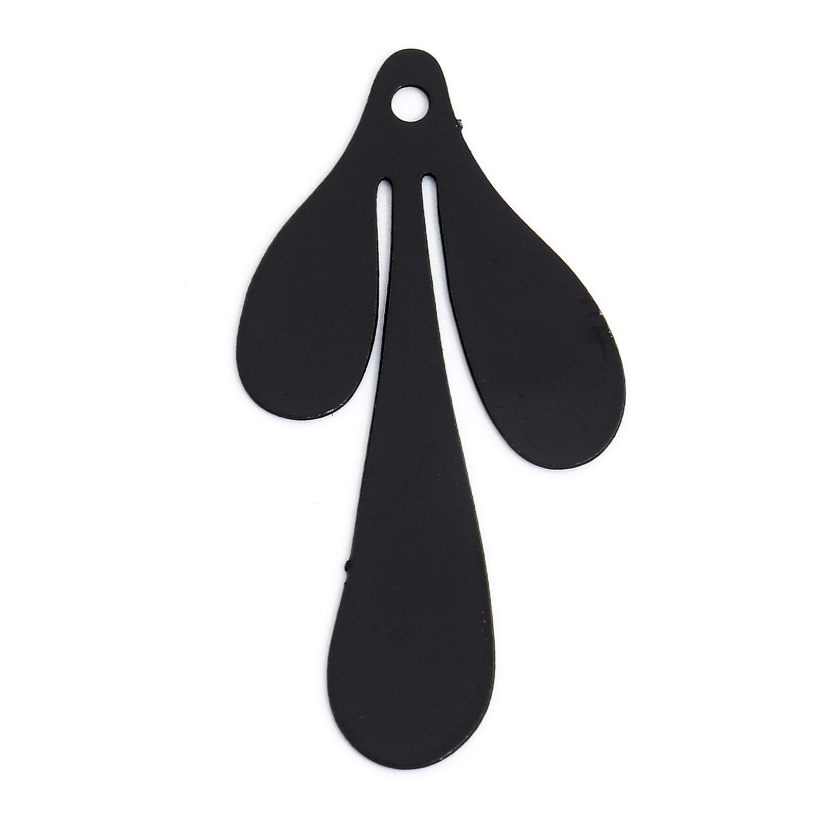 Berlock -  Droppar filigree,  Svart