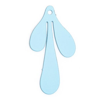 Charm Drops,  filligree Lt blue