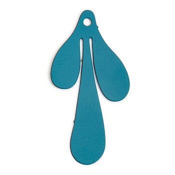 Charm Drops,  filligree , Teal