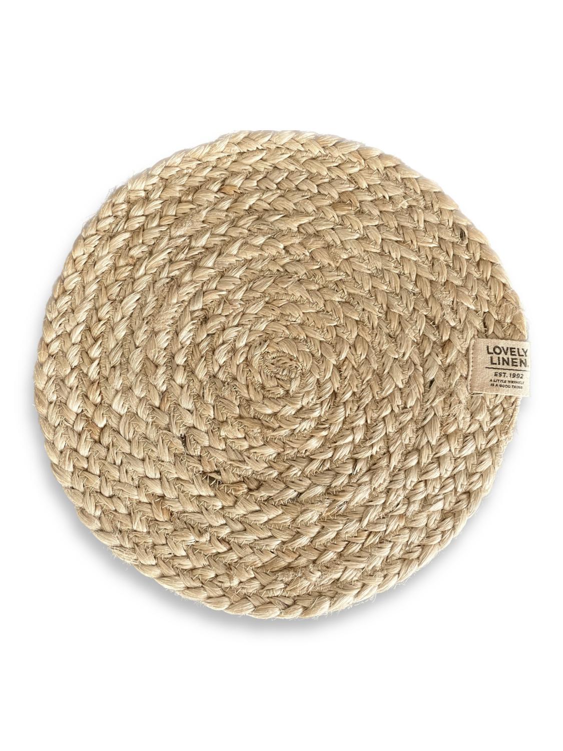 Grytunderlägg Breezy i jute, Lovely Linen