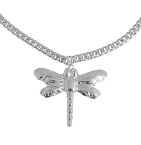 Trollslända Stor Halsband Silver - 3