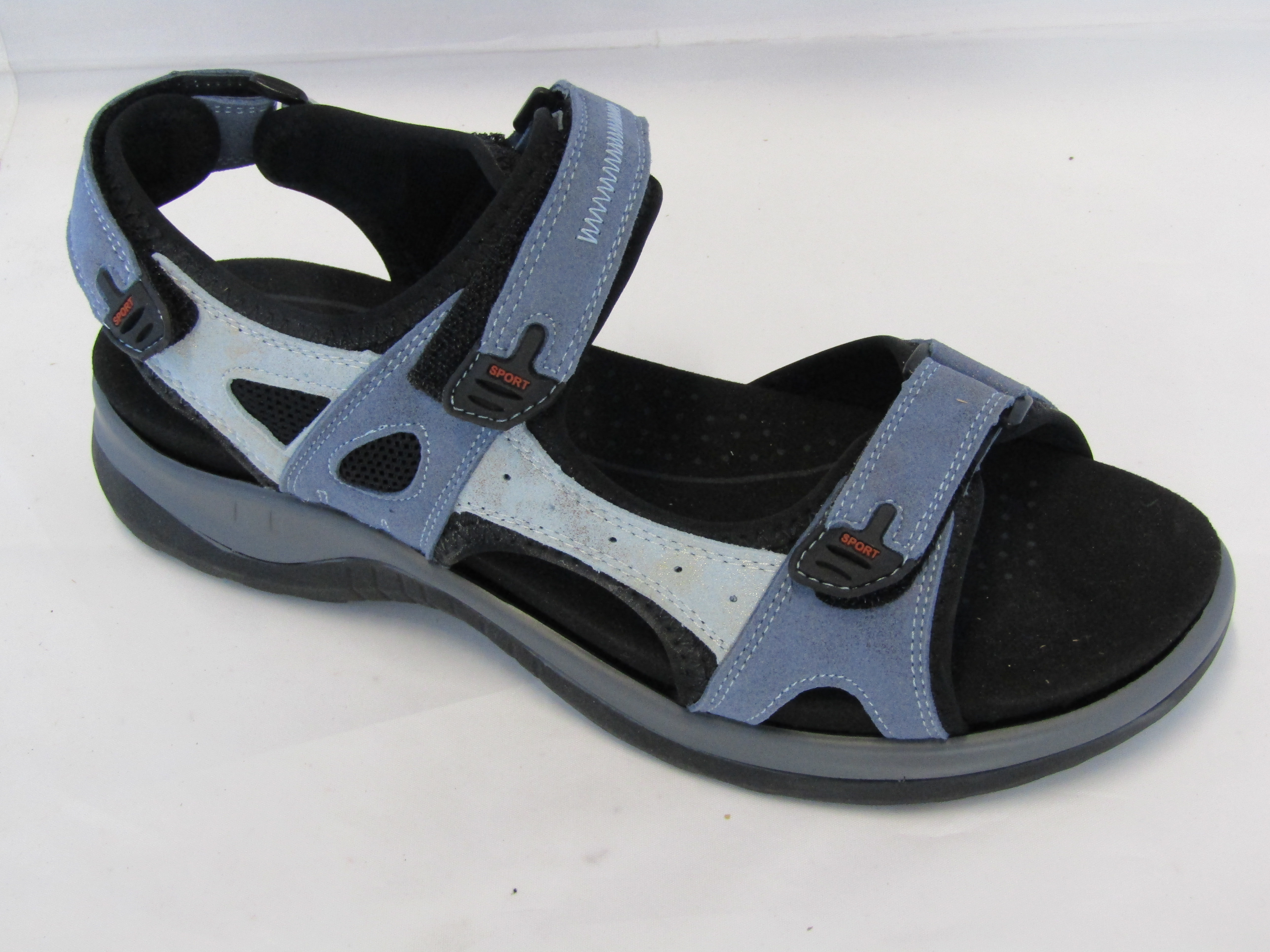 Comfort sandal med urtagbar sula Jeansblå 9051-1J - 2