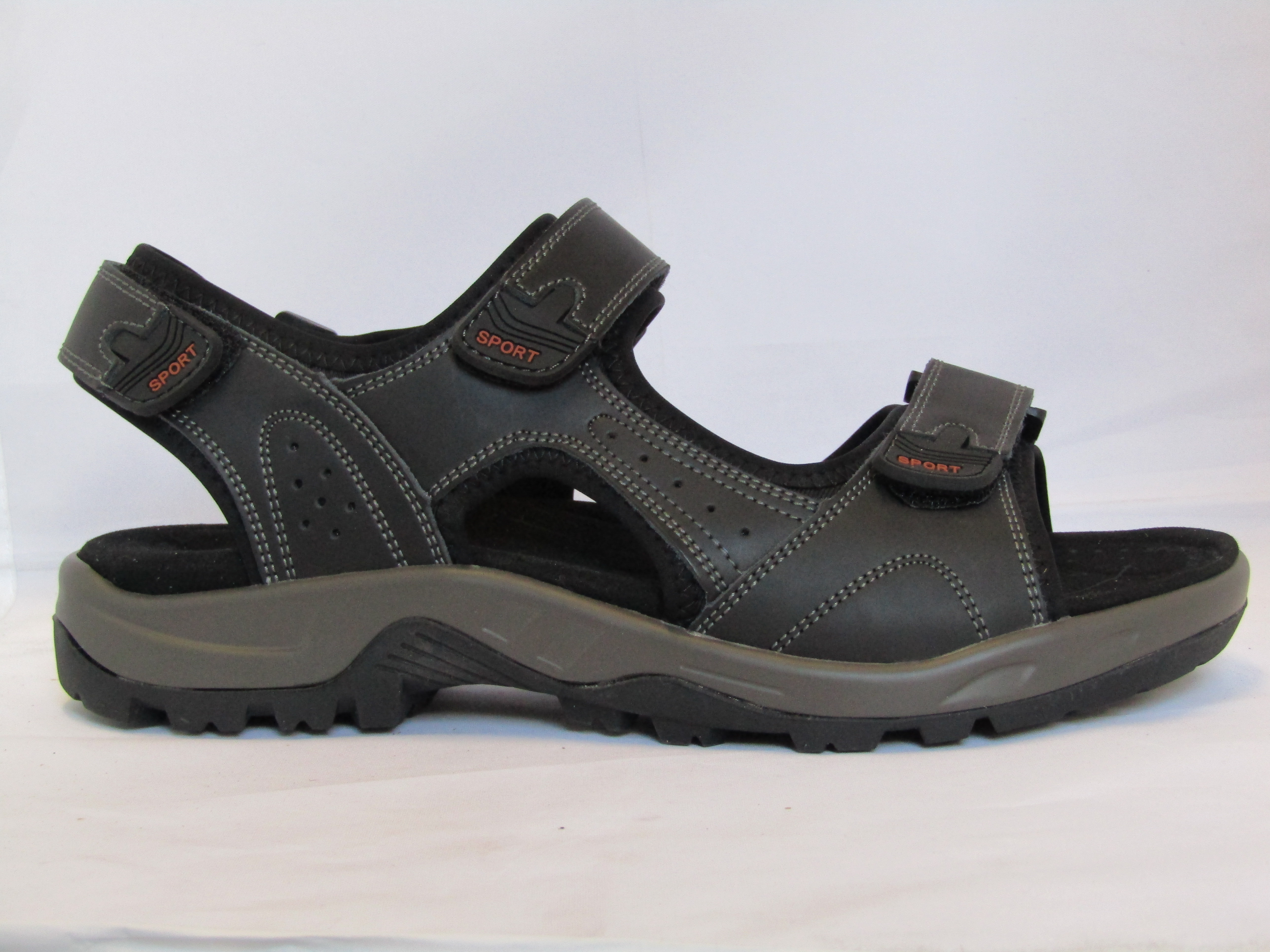 Comfort sandal med urtagbar sula svart 9675-2 S