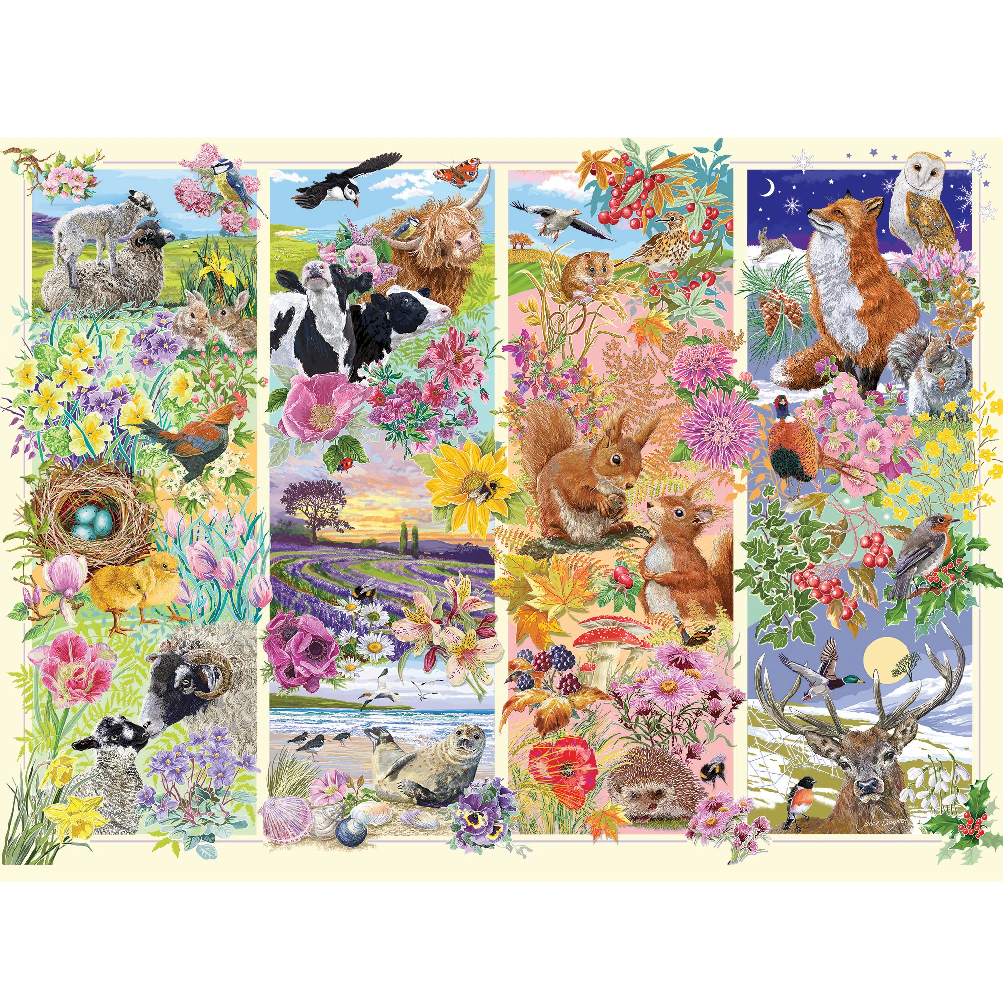 Through the Seasons (1000) Puzzle - 4