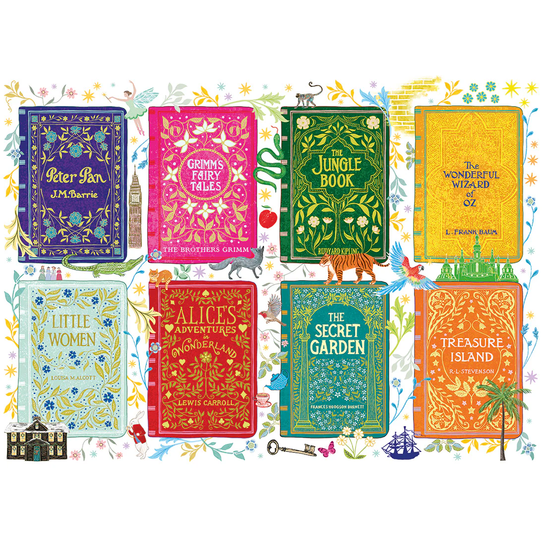 Classic Book Covers (1000) Jigsaw Puzzle - 2