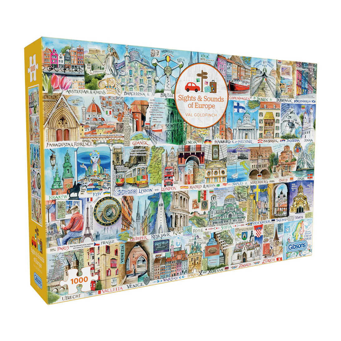 Sights & Sounds of Europe (1000) Jigsaw Puzzle