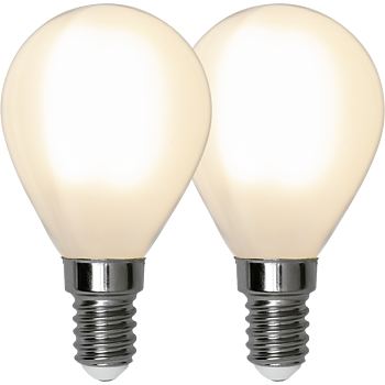LED-lampa E14 P45 Frosted 2-pack