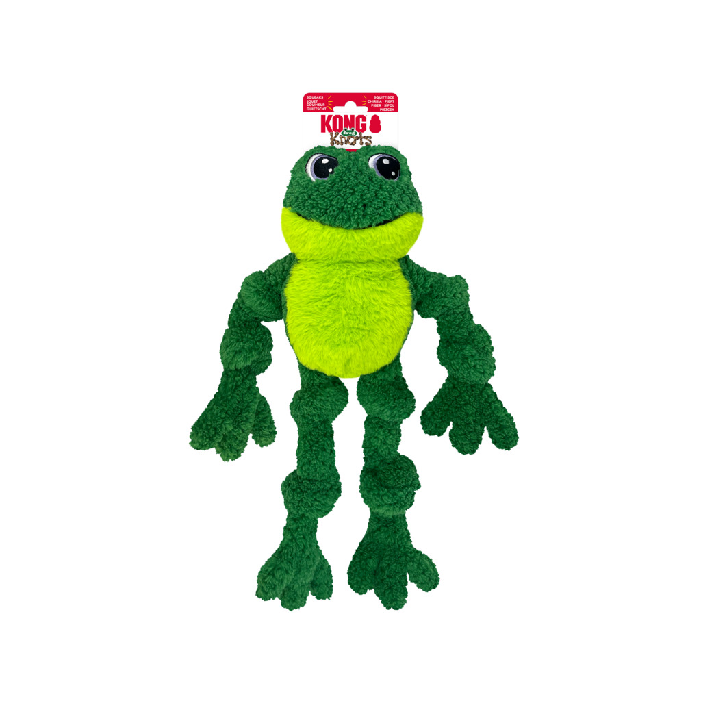 KONG Knots Frosch Hundespielzeug L/XL - Grün