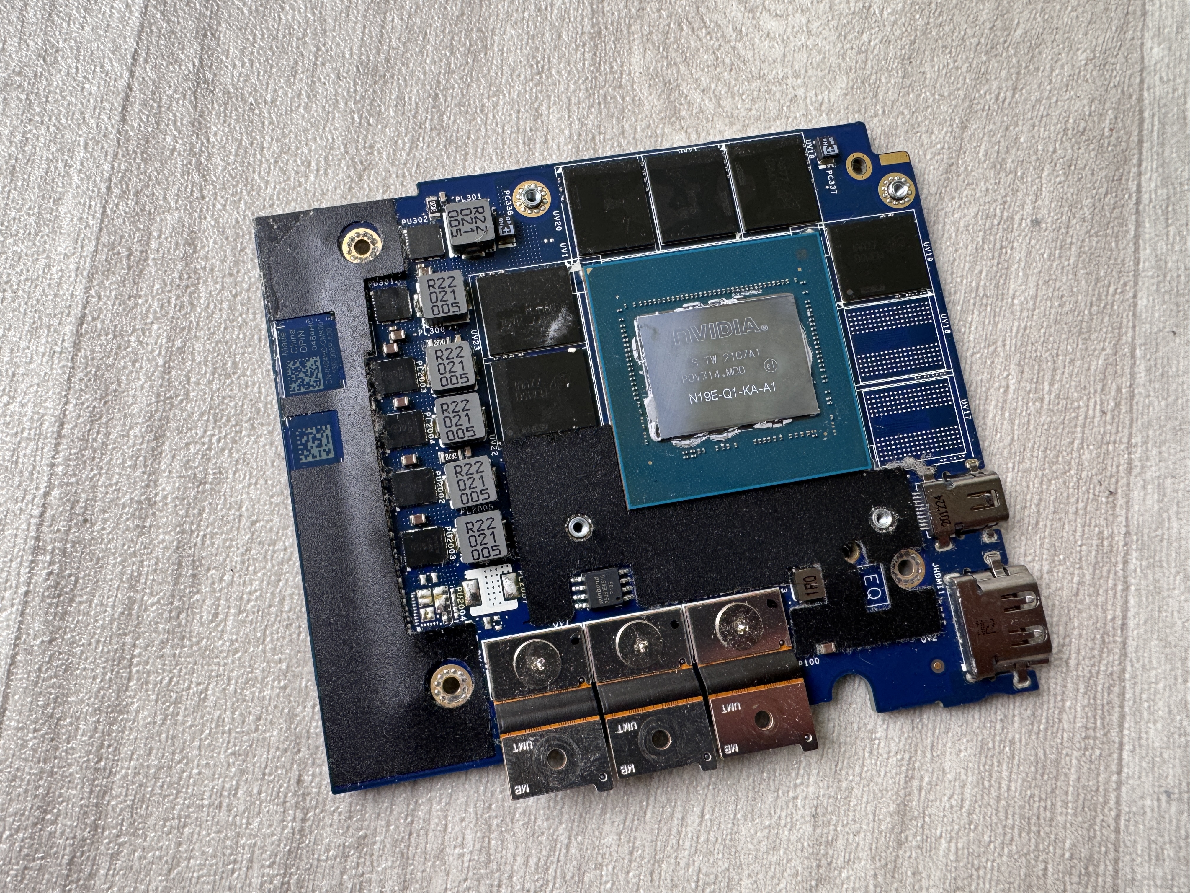 Nvidia Quadro RTX 3000 N19E-Q1 6GB GPU N19E-Q1-KA-A1 6GB GDDR6 GPU Dell Precision HP Zbook