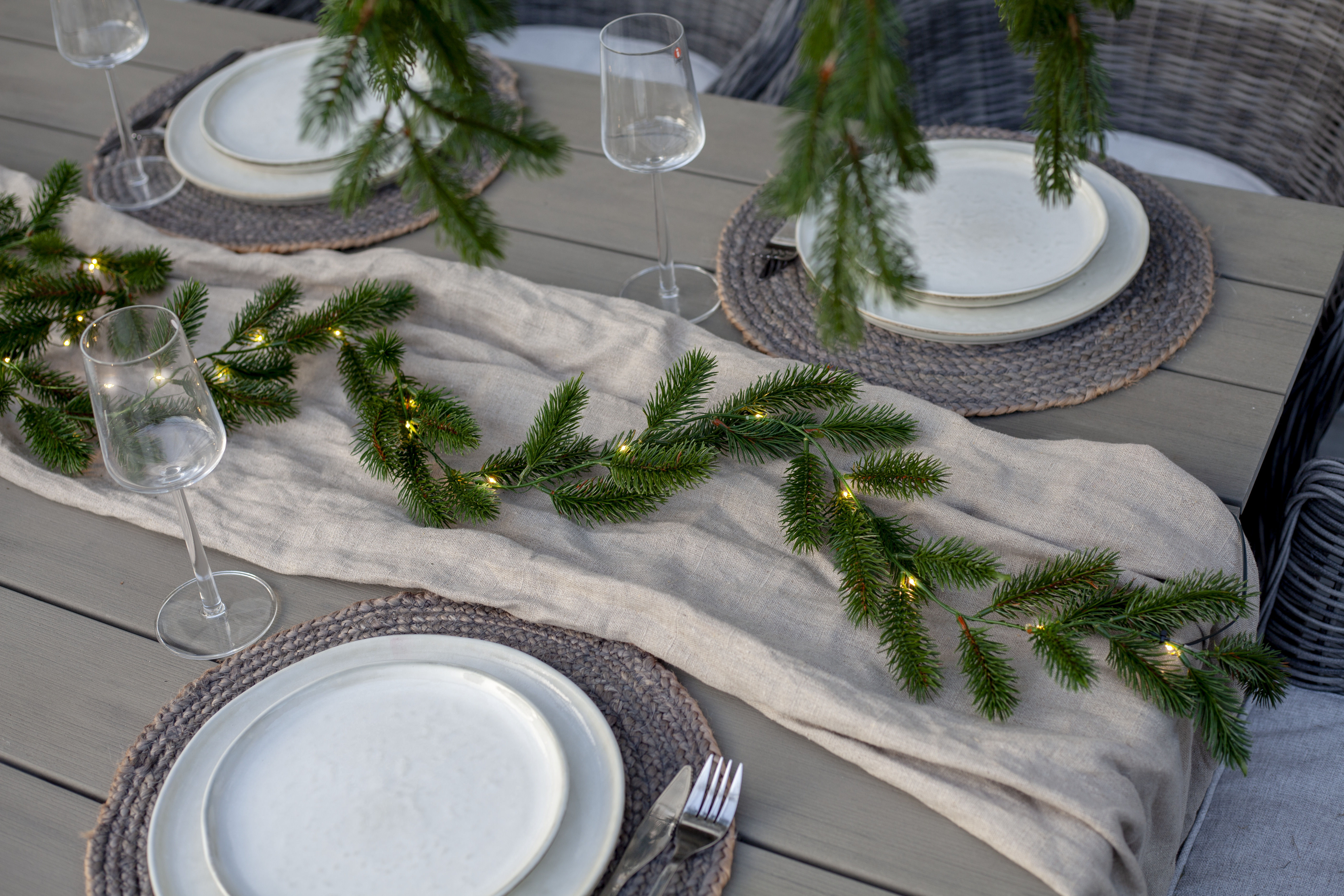 String lights - Garland - Green - 180 cm - Timer - Battery operated - 3