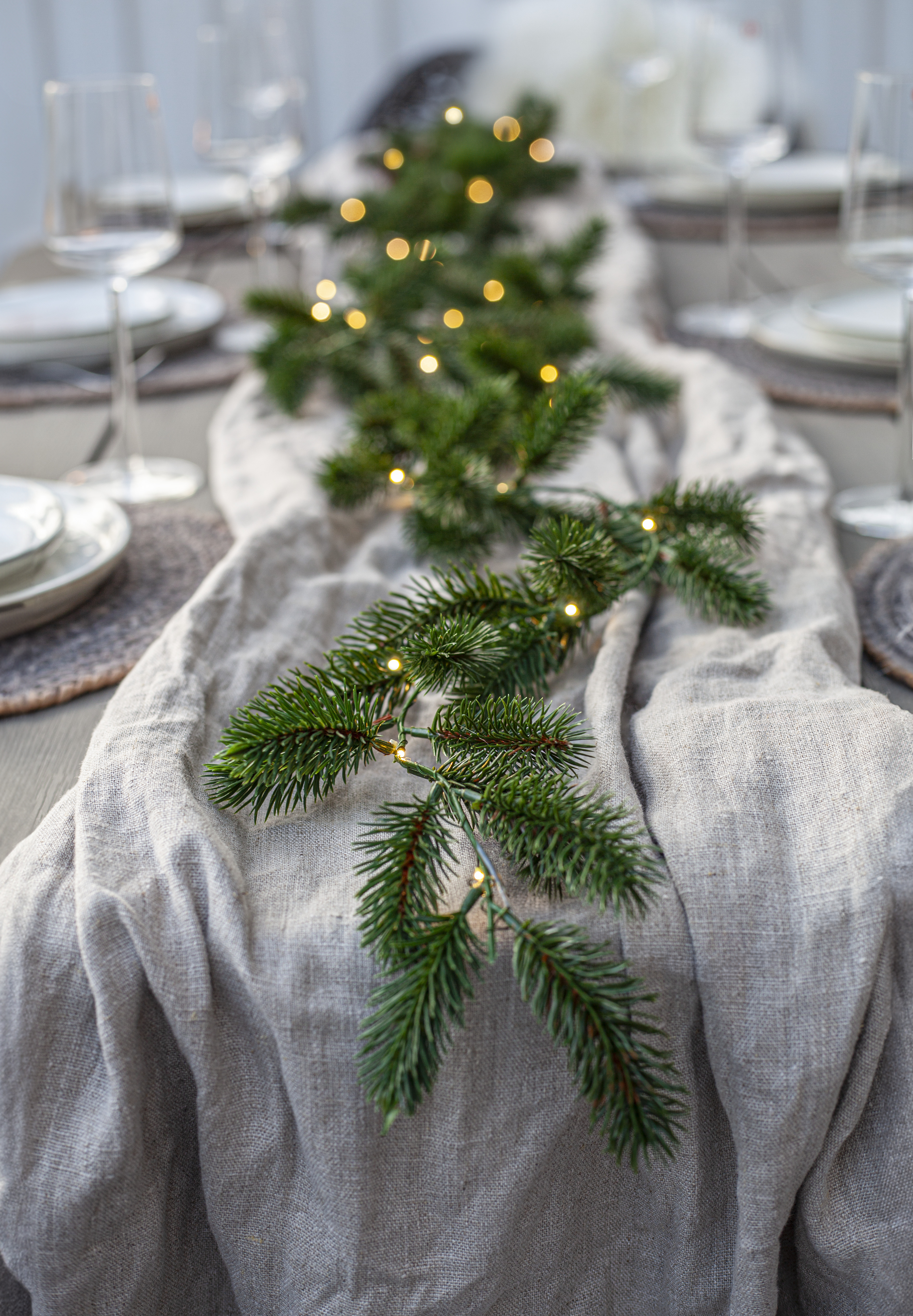 String lights - Garland - Green - 180 cm - Timer - Battery operated - 7