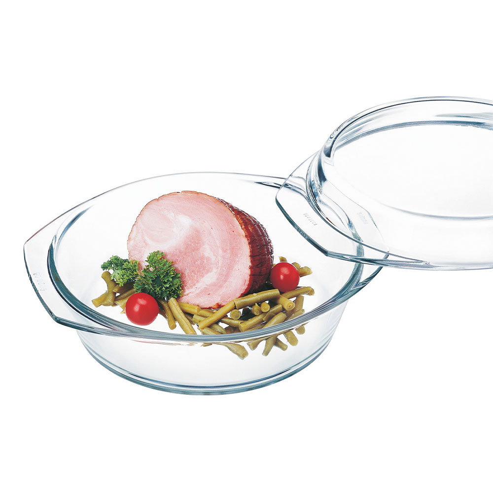Simax Rund ugnsform  med lock 24,9x20,2x9,3 cm