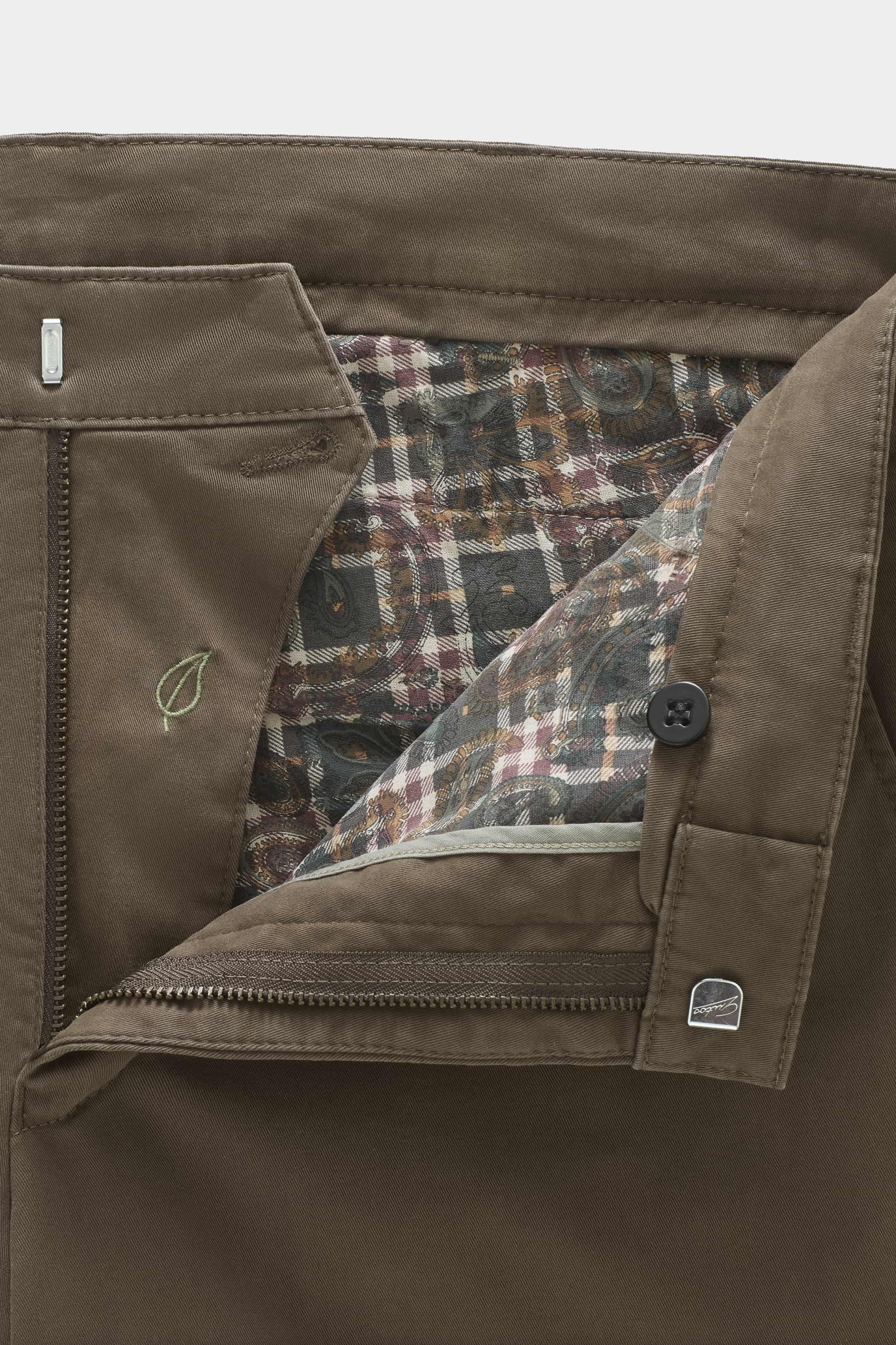 Bruna (mocha) chinos med thermofoder i Fine Twill och modern passform (Meyer / Bonn) - 6