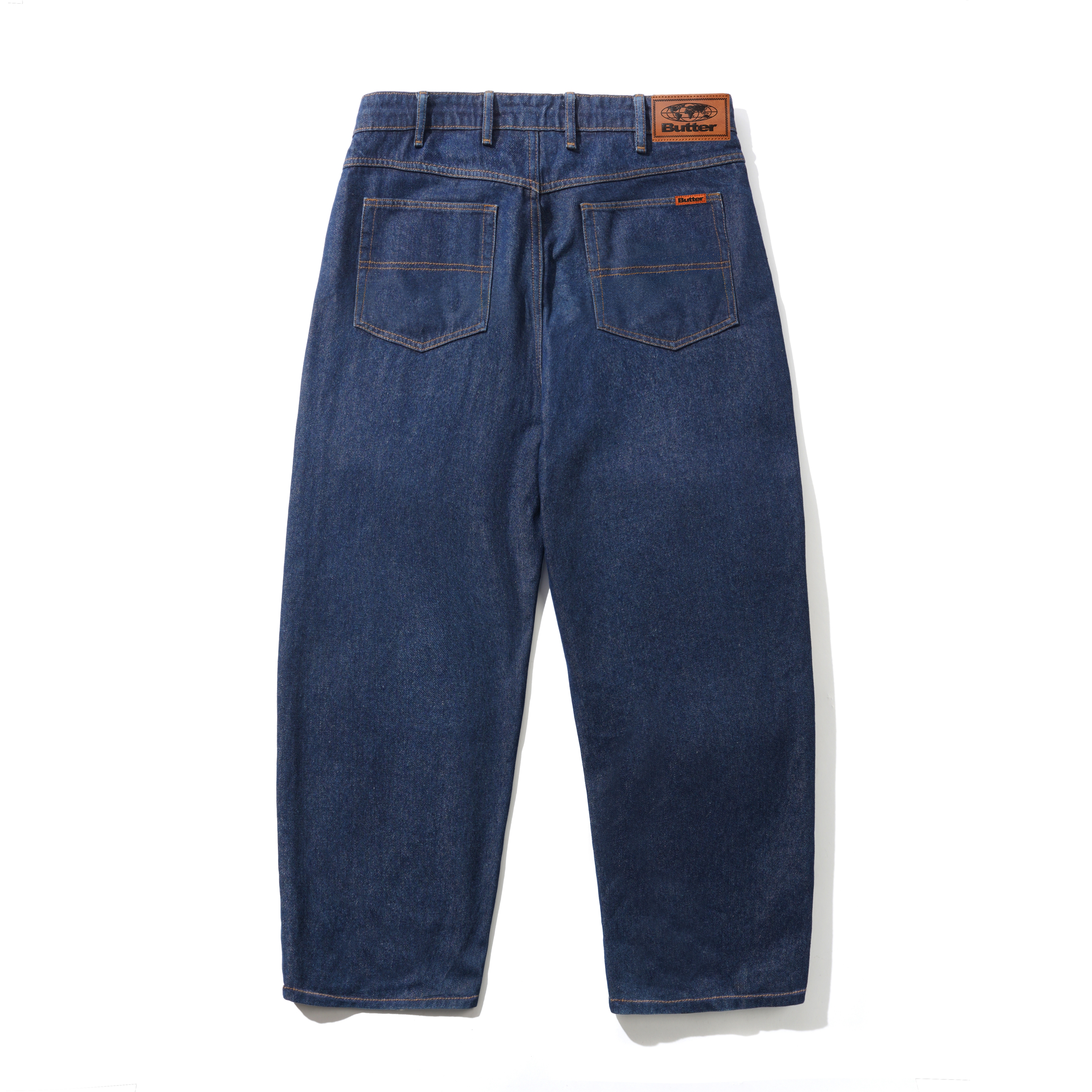 Butter Relaxed Denim Jeans Dark Indigo - 2